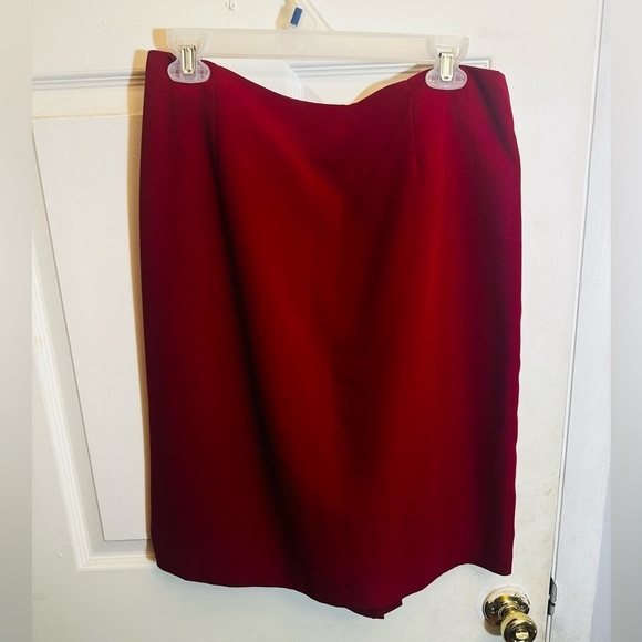 jean paul Dresses & Skirts - EUC Vintage jean Paul Richard uniform red / maroon skirt size 14